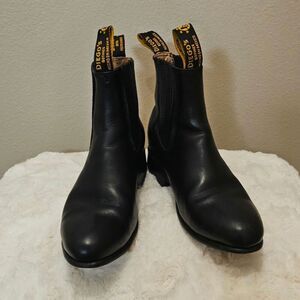 Diego's Botines Women's Black Leather Rodeo Western Booties Size 3.5